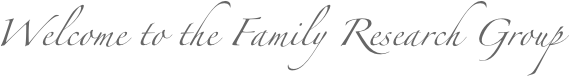 Welcome to the Family Research Group